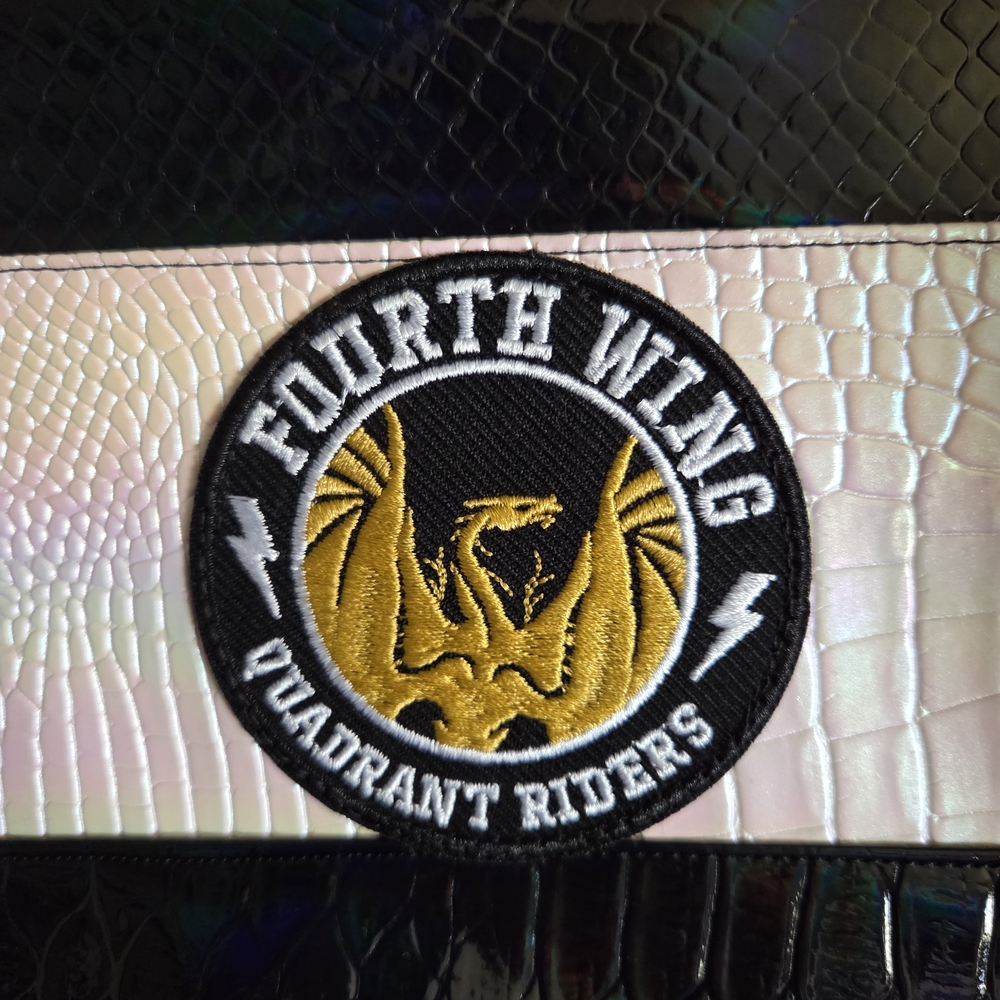 Fourth Wing Black and White Satchel